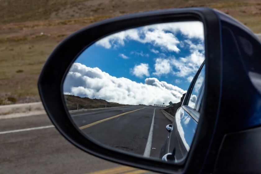 Ecuador, road, car, wing mirror, LatAm 575