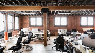 Interior of creative office space