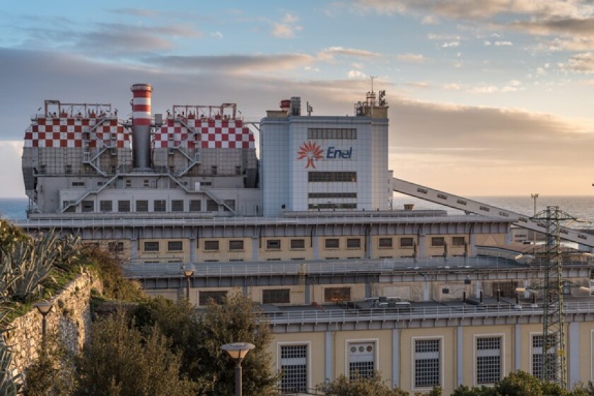 Enel coal plant Genoa in 2019 from Alamy 26Apr24 575x375