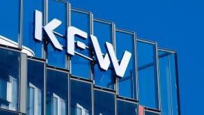 01.04.2020, Frankfurt am Main, Hesse, Germany - KFW Bank. 00X200401D020CAROEX.JPG [MODEL RELEASE: NO, PROPERTY RELEASE: NO (c) caro images / Oberhaeus