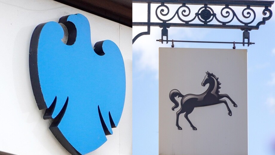 Barclays and Lloyds logos cropped from Alamy 11Jul24