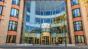 A daytime view of the BNP Paribas Corporate London Office, London England UK