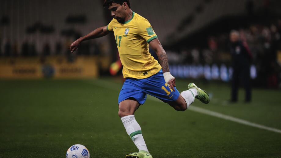 SP - Sao Paulo - 11/11/2021 - WORLD CUP 2022 PLAYOFFS, BRAZIL X COLOMBIA - Lucas Paqueta, Brazil player during a match against Colombia at Arena Corinthians stadium for the 2022 World Cup qualifiers. Photo: Ettore Chiereguini/AGIF/Sipa USA