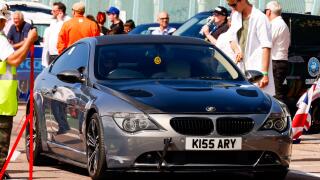 Madeira Drive, Brighton, City of Brighton & Hove, East Sussex UK. The Frosts Brighton Speed Trials is an exhilarating, action-packed day for spectators and participants alike. Over one hundred cars line up to take a timed run down Madeira Drive.  Numerous