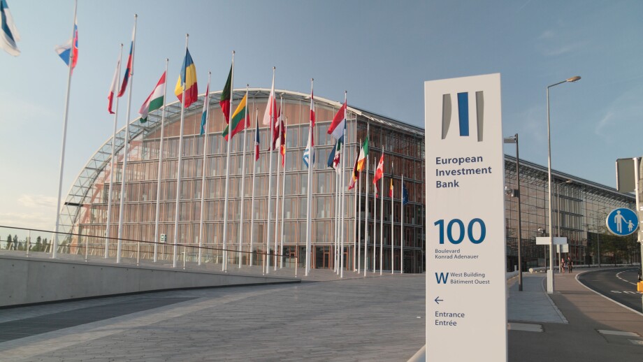 The European Investment Bank (EIB) offices in Luxembourg.  It was established in 1958 under the Treaty of Rome.
