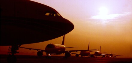 AIRCRAFT SUNRISE SUNSET