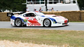 Toyota GT Sports Racing Car at Goodwood Festival of Speed West Sussex England United Kingdom UK