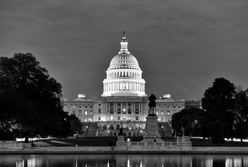 United States Capitol Building at night, Washington, DC