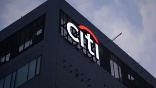 Citi Bank sign in Olsztyn