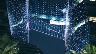 The Opus, Dubai at night