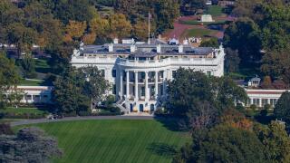 White House aerial view from the Washington Monument