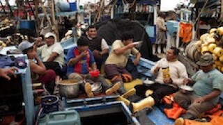 Peruvian anchovy fishermen
