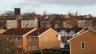 Social and private housing in Sneinton, Nottingham, England, U.K.