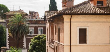 Rome, Italy. Typical architectural details of the old city