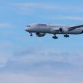 14.05.2026, xsvx, Reise, Urlaub,Wirtschaft, emwir, D-ABPS Lufthansa Boeing 787-9 Dreamliner Halle an der Saale im Landeanflug auf Frankfurt Frankfurt *** 14 05 2026, xsvx, travel, vacation,economy, emwir, D ABPS Lufthansa Boeing 787 9 Dreamliner Halle an 