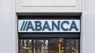 VALENCIA, SPAIN - DECEMBER 15, 2021: Abanca is a Spanish bank based in Galicia