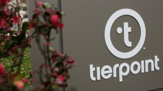 A logo sign outside of a data center operated by TierPoint in Philadelphia, Pennsylvania on November 7, 2015.