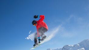 Ski, snow boarder, Bivio, Julier Pass, mountain, mountains, winters, winter sports, canton, GR, Graubunden, Grisons, jump, snowb
