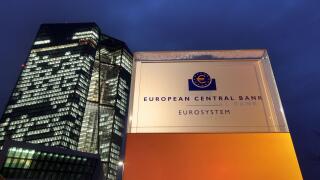 Ecb European Central Bank At Dusk