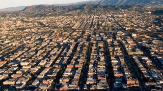 Aerial of Los Angeles, California, USA.