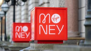 Virgin Money sign - Glasgow, Scotland UK