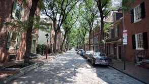 Residential area, Philadelphia, Pennsylvania, PA, USA.