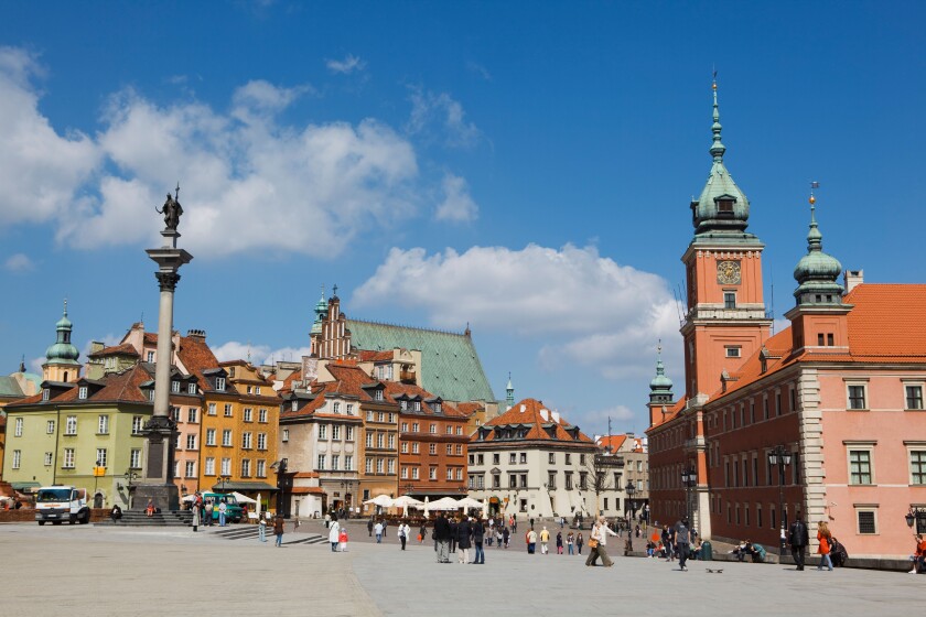 The Old Town in Warsaw, Poland