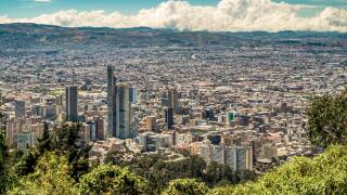 Skycrapers in Bogota city, Colombia.