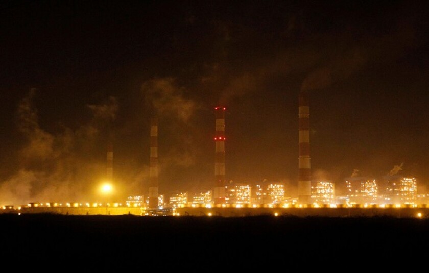 Adani Mundra power plant in 2014 from Alamy 26Jan23 575x375