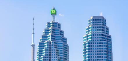 Brookfield Place and CN Tower, Toronto, Canada