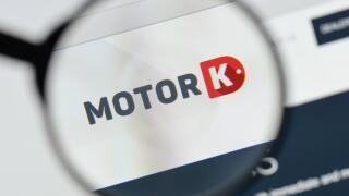 Milan, Italy - August 20, 2018: MotorK Italia website homepage. MotorK Italia logo visible.