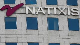 The logo sign of Natixis, a French corporate and investment bank created in November 2006 from the merger of the asset management and investment banking operations of Natexis Banque Populaire (Banque Populaire group) and IXIS (Groupe Caisse d'Epargne), is