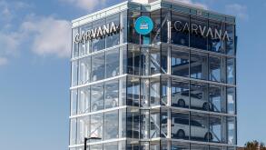 Indianapolis - Circa September 2019: Carvana used car vending machine. Carvana is an online only preowned and used car dealership I