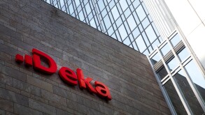 Exterior view with logo, Deka Bank headquarters, Frankfurt am Main, Hesse, Germany, Europe