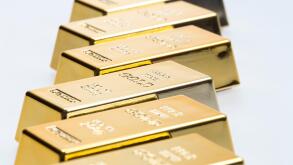 Gold bar, gold bullion, gold ingot