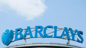 A logo sign outside of a facility occupied by Barclays PLC in Wilmington, Delaware on August 29, 2015.