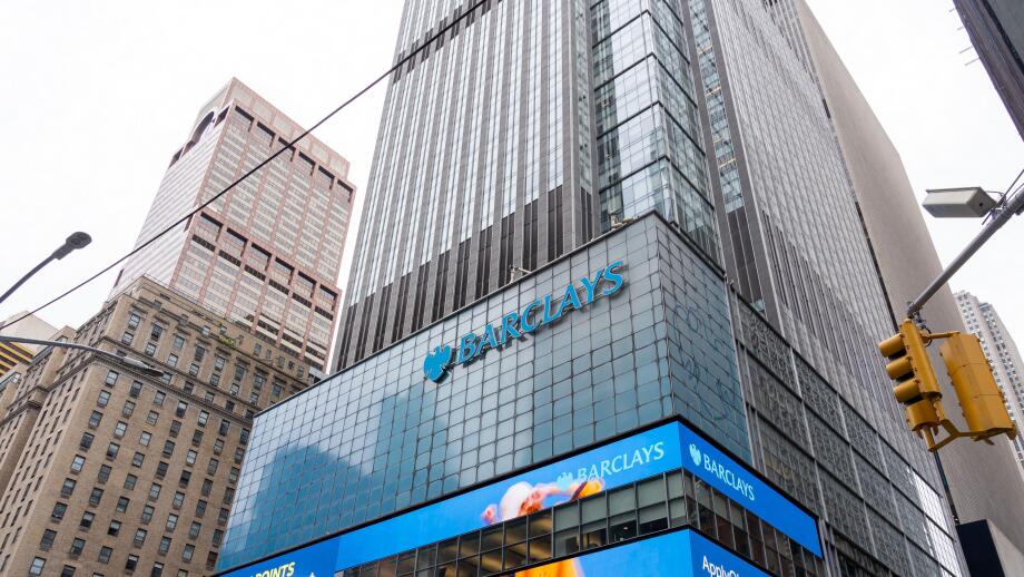 New York, NY, USA - August 17, 2022: Barclays office building in New York, NY, USA