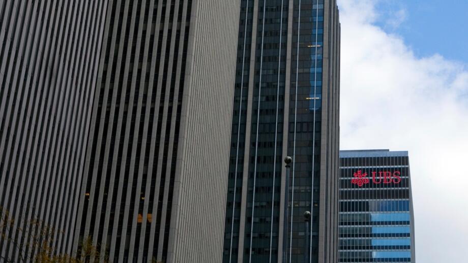 A view of the UBS building in New York