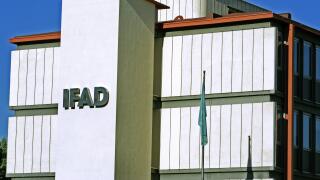 (dpa) - The building of the International Fund for Agricultural Development (IFAD) photographed in Rome, Italy, 20 November 2005. IFAD is a special organisation in the UN's system which fights poverty in rural areas. Photo: Lars Halbauer