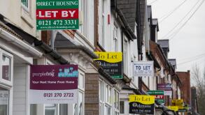 Housing to-let, England, UK