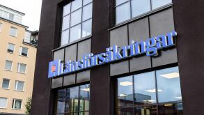 Signs and symbols, Lansforsakringar logo, Uppsala, Sweden.