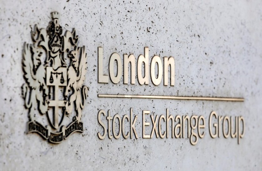 Logo of the London Stock Exchange Group, London Stock Exchange, Financial District, London, United Kingdom