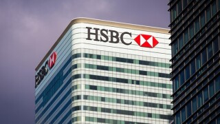 HSBC building Canary Wharf from Alamy 3May24