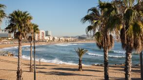 Barcelona beach, Barcelona, Spain.