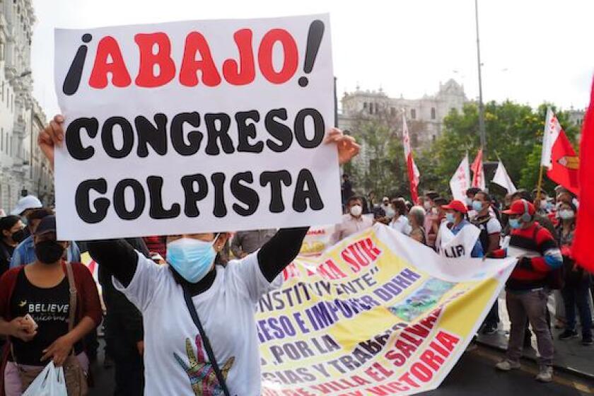 Peru, Pedro Castillo, Peru Libre, protest, impeachment, LatAm, 575