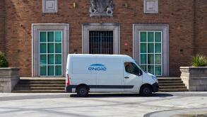 engie van outside the Ellesmere Port council offices