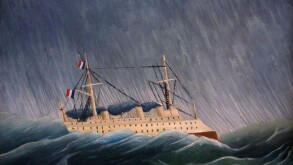 Storm-tossed vessel 1890-1893 oil on canvas by Henri Rousseau Le Douanier Musee de l'Orangerie Paris France Europe EU