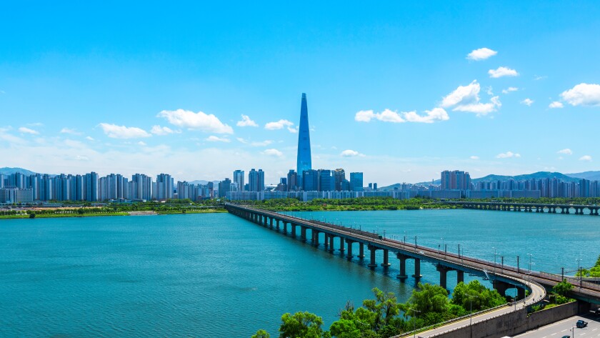 Lotte tower, seoul, south korea, adobe-2022