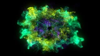 Abstract background with Shockwave explosion on black backdrop