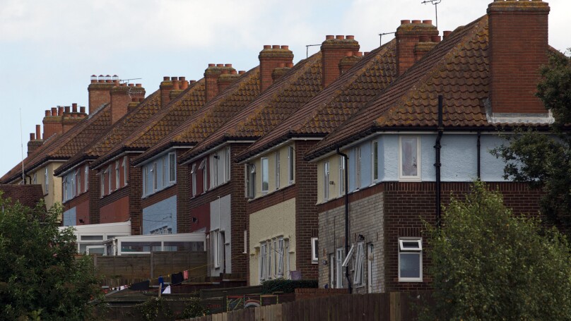 Former council houses, Ipswich, Suffolk, UK.. Image shot 08/2008. Exact date unknown.